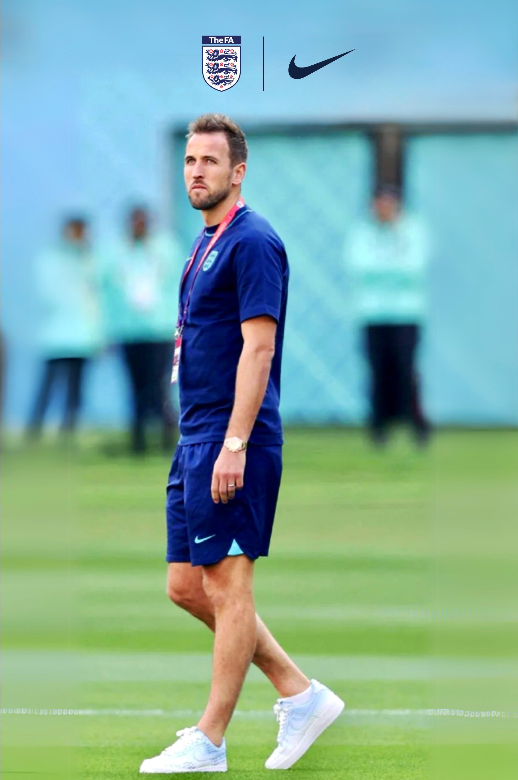 Harry Kane, England, Qatar World Cup 2022, Custom Sneakers, Nike