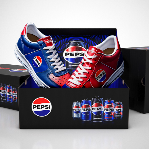 pepsi sneaker, pepsi box, pepsi shoe
