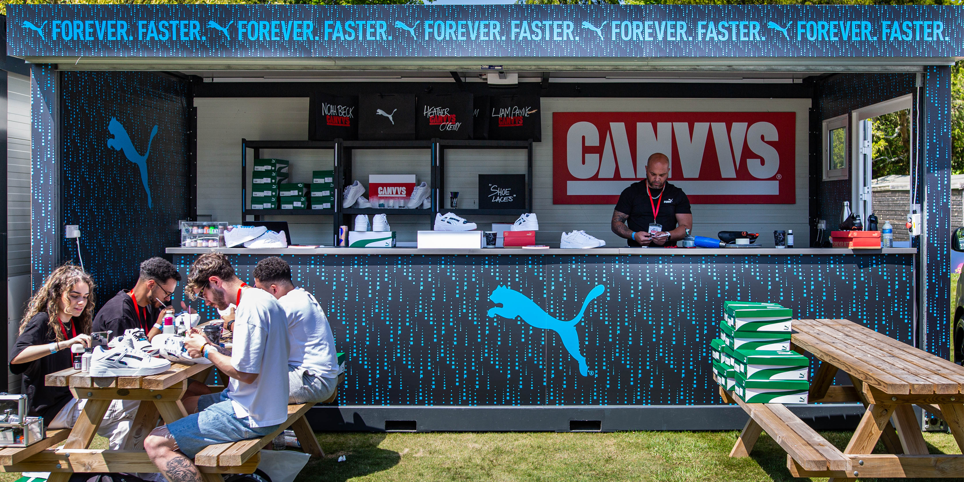 The Canvvs X Puma Custom Sneaker Pop Up At Soccer Aid 2023